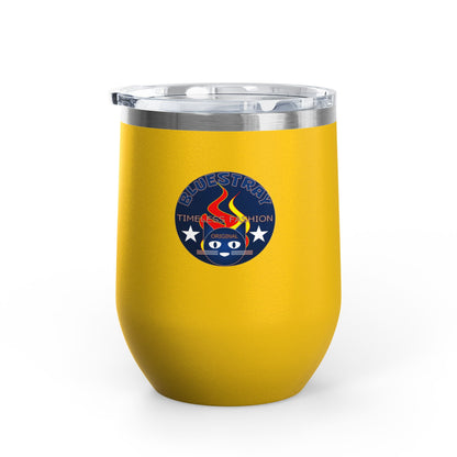 12oz Wine Tumbler — Fire & Flag Bluestray Logo Stainless Insulated Wine Cup many Colors