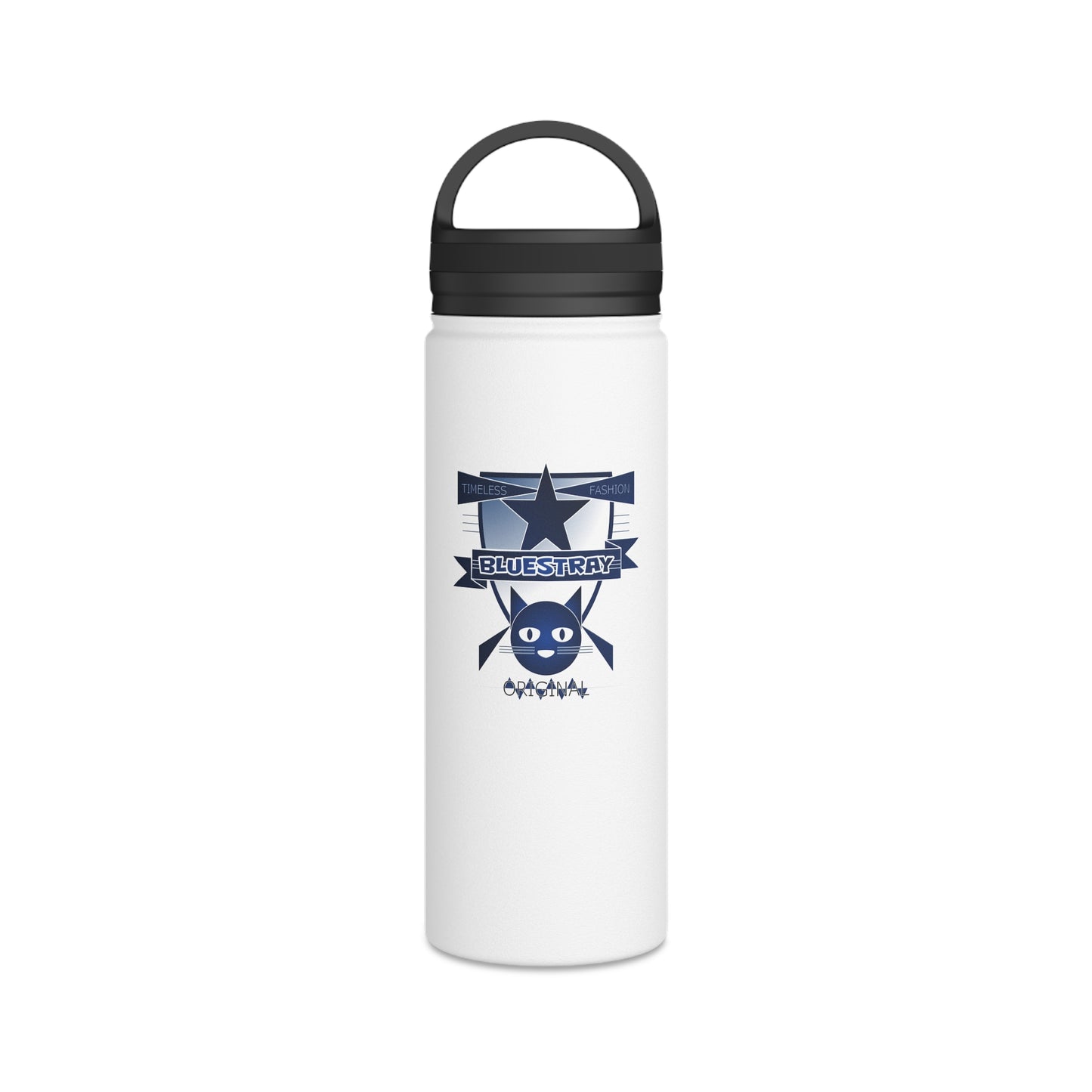 Bluestray Star Cat Stainless Steel Water Bottle — Insulated Travel Bottle with Handle Lid
