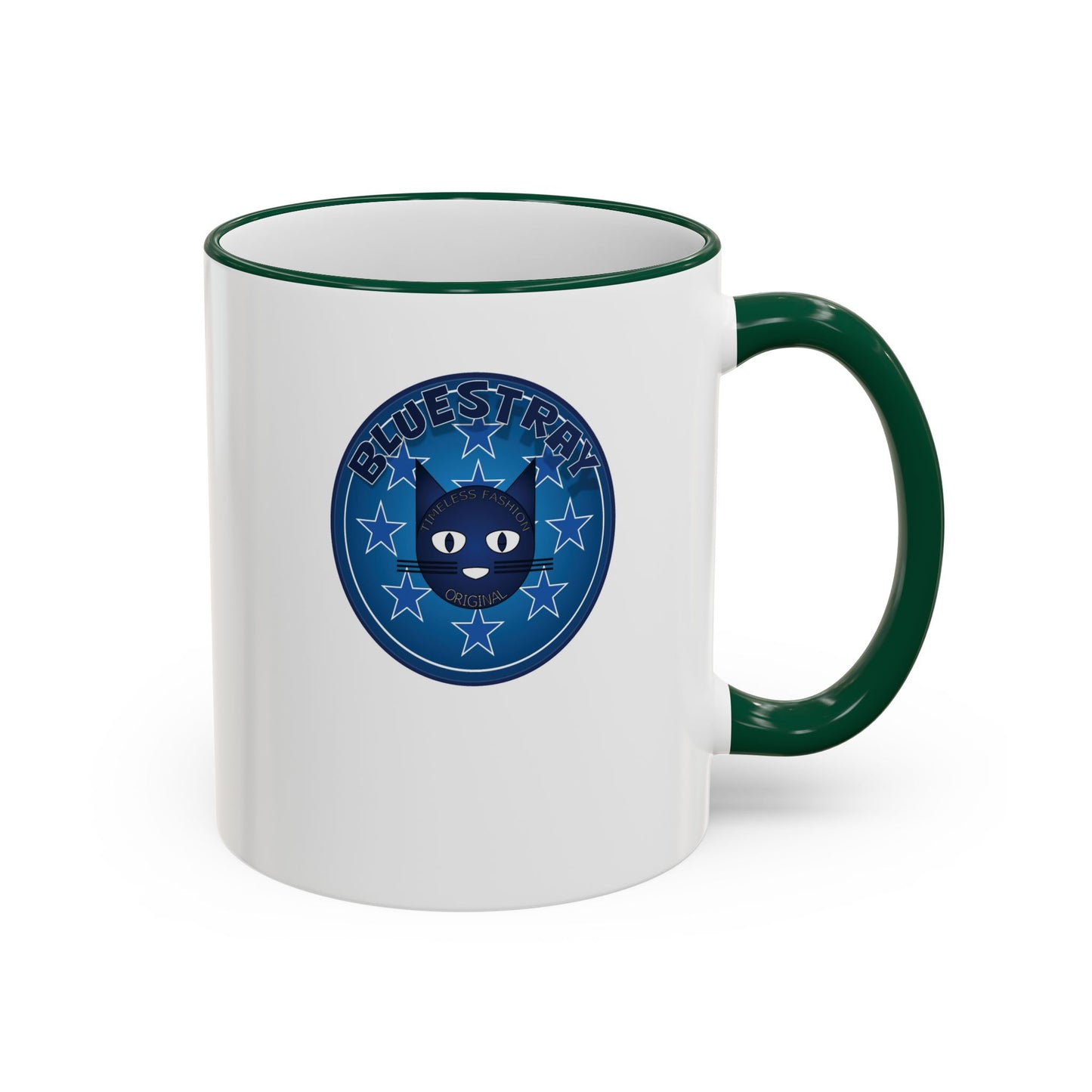 Bluestray Celtic Compass Accent Rim Mug — 11oz & 15oz Rustic Nautical Coffee Cup