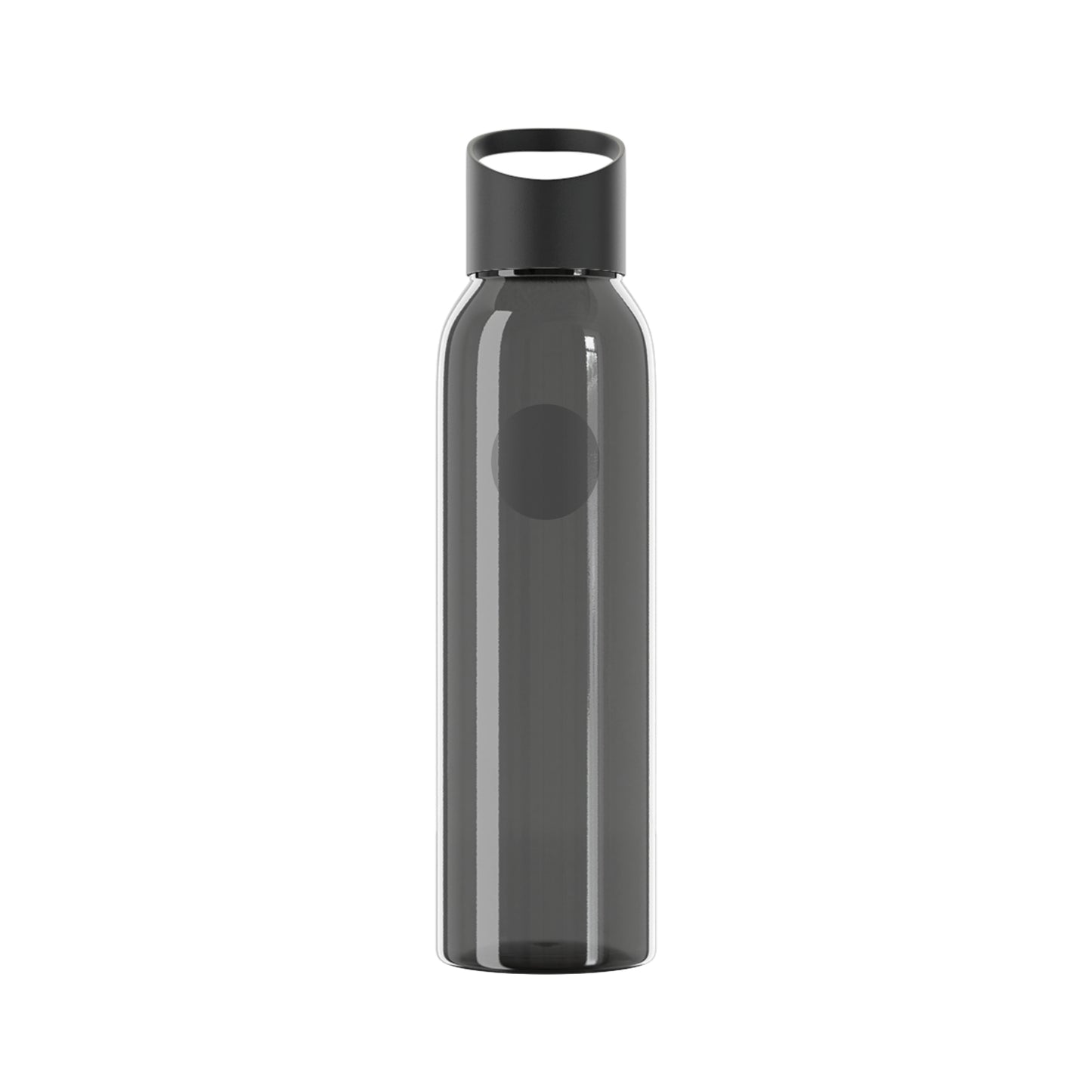 Bluestray Logo Water Bottle — Clear Reusable Bottle with Star & Flame Emblem