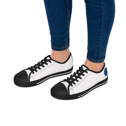 White Women's Low Top Bluestray Sneakers — Classic Casual Canvas Shoes