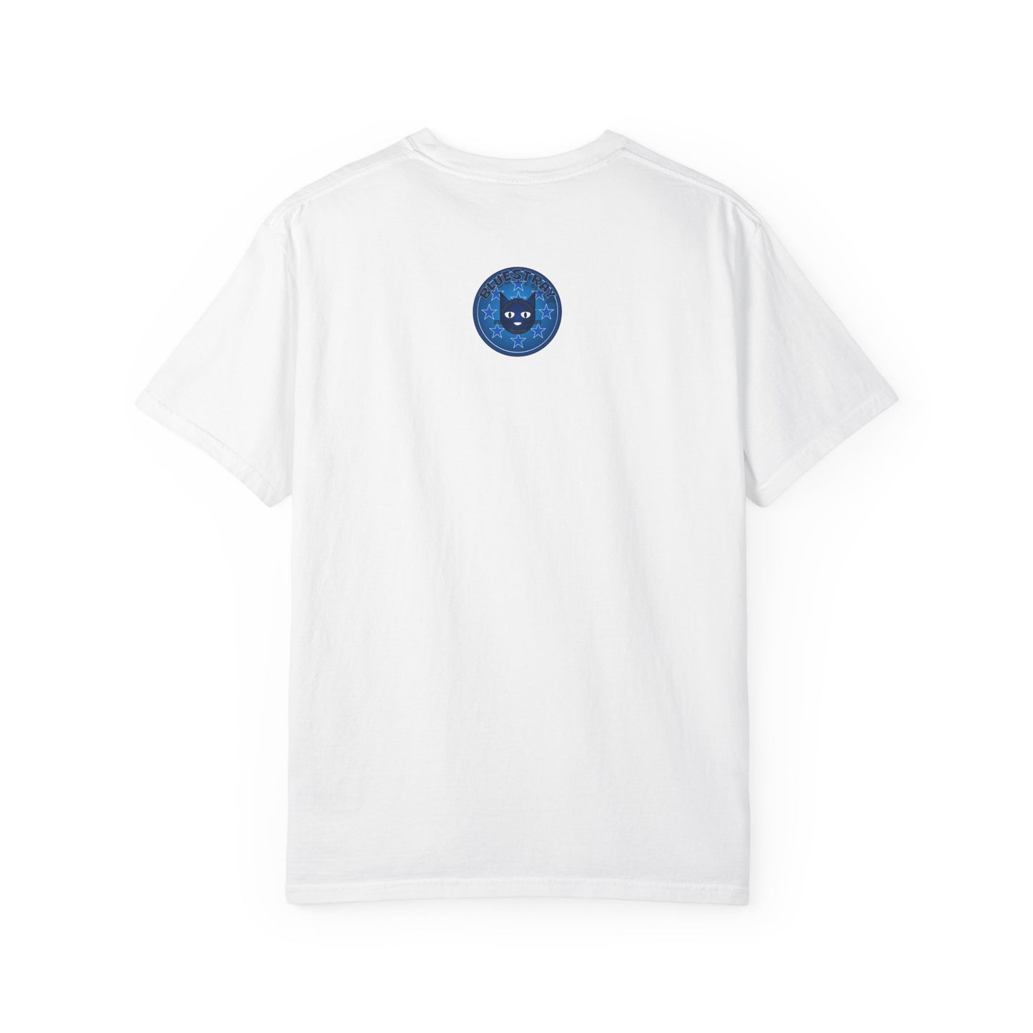 Bluestray Cat Graphic T-Shirt — Retro Star Emblem Tee