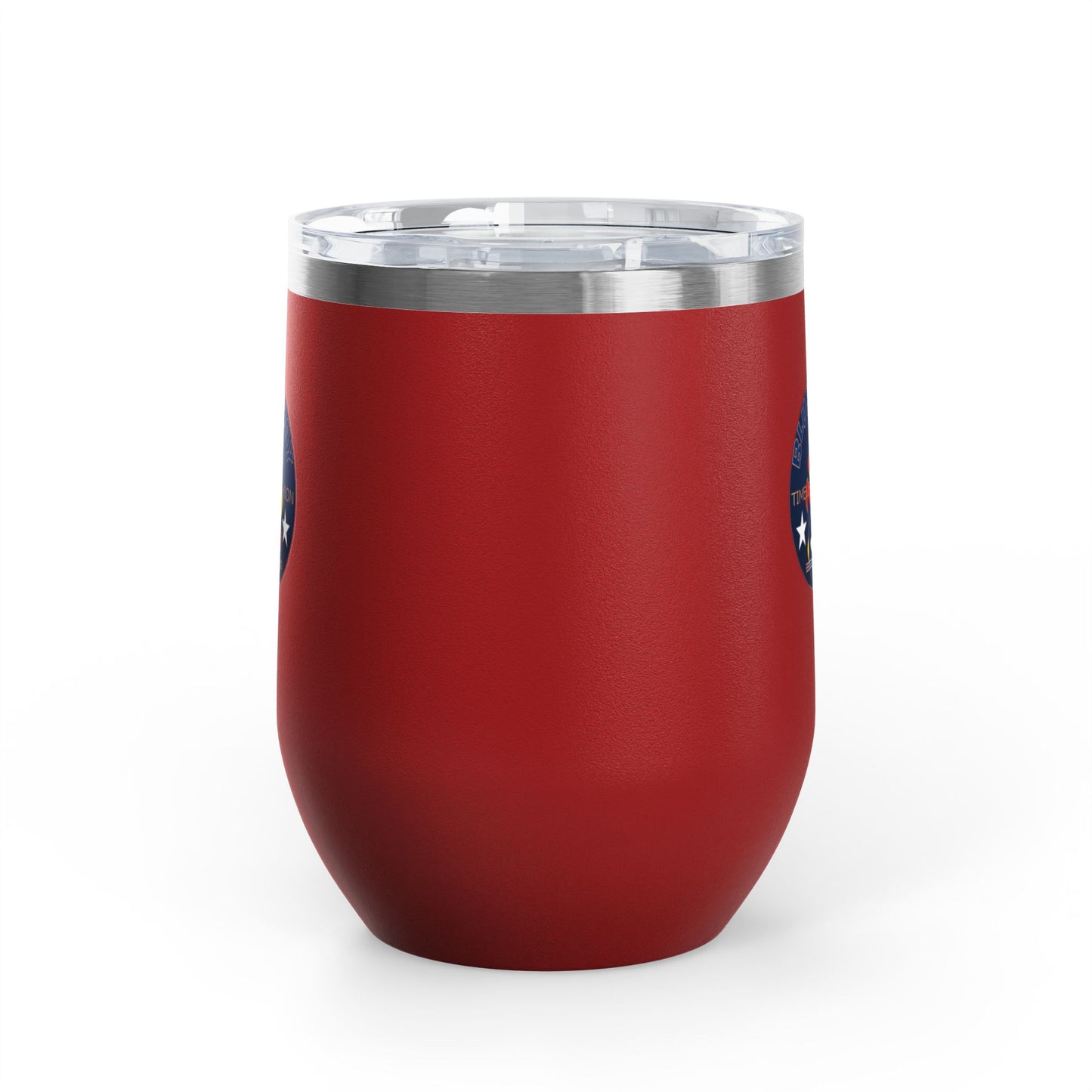 12oz Wine Tumbler — Fire & Flag Bluestray Logo Stainless Insulated Wine Cup many Colors