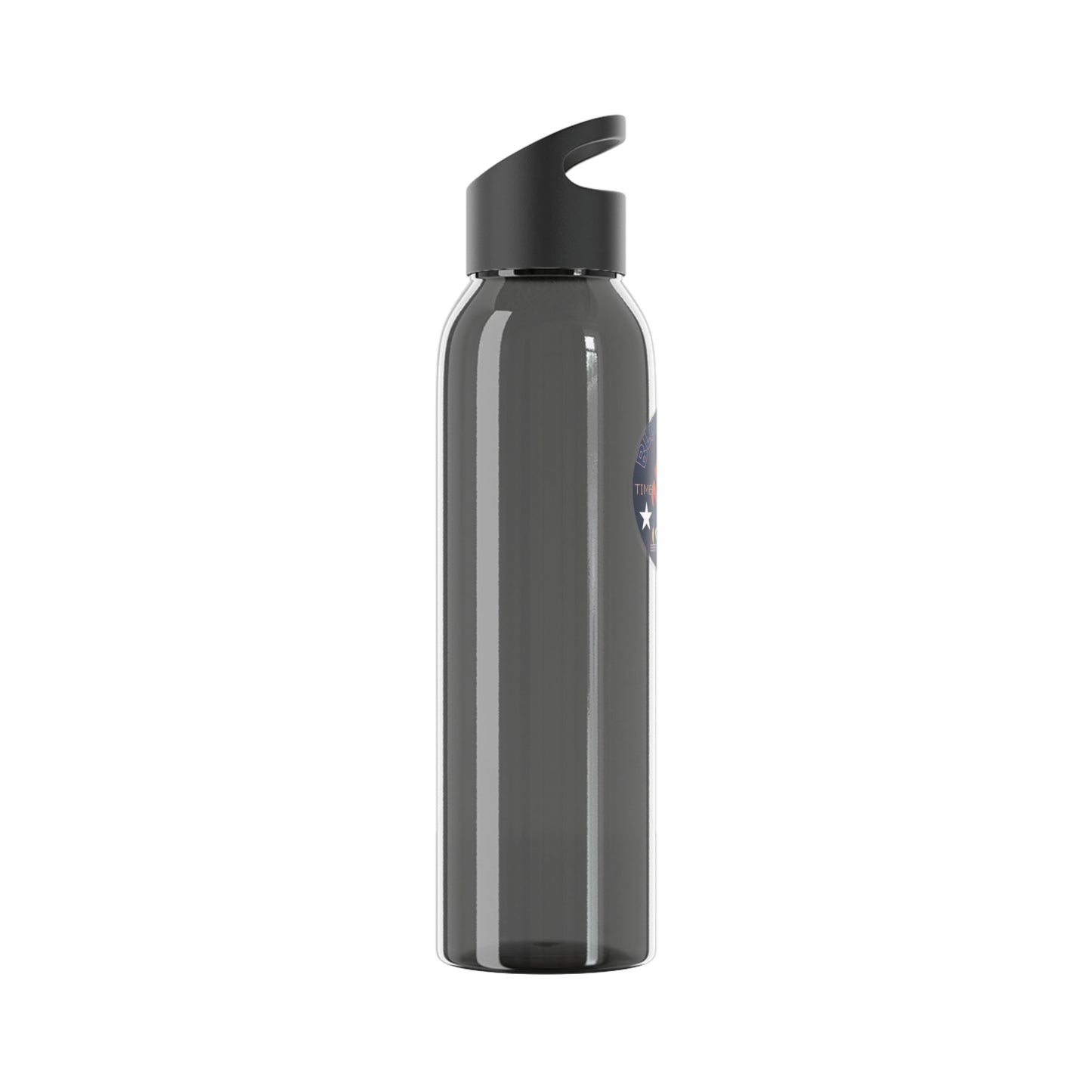 Sky Water Bottle — Clear Reusable Bottle with Nautical Bluestray Logo