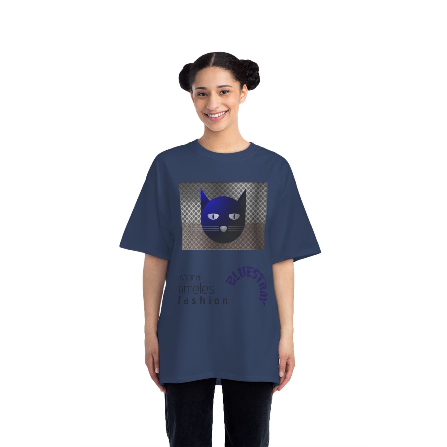 Bluestray Cat Graphic T-Shirt — 'BluesTown' Fashion Tee