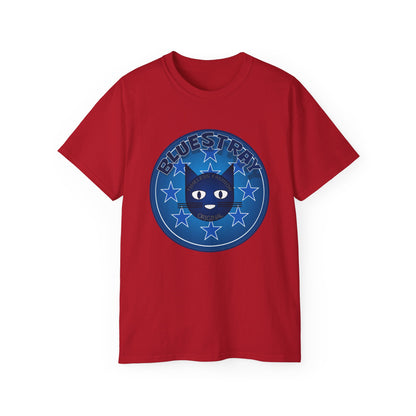 Bluestray Cat T‑Shirt — Blue Star Graphic Tee