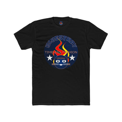 Retro Cat Flame Logo Tee — Bluestay Time & Motion Graphic T-Shirt