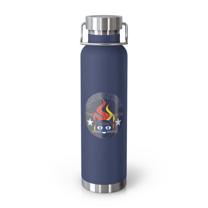 22oz Copper Bluestray Vacuum Bottle — Retro Campfire Logo Insulated Water Bottle