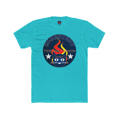 Retro Cat Flame Logo Tee — Bluestay Time & Motion Graphic T-Shirt