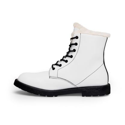 Men's Fur-Lined Leather Boots — Insulated Winter Work Boots with Bluestray Logo