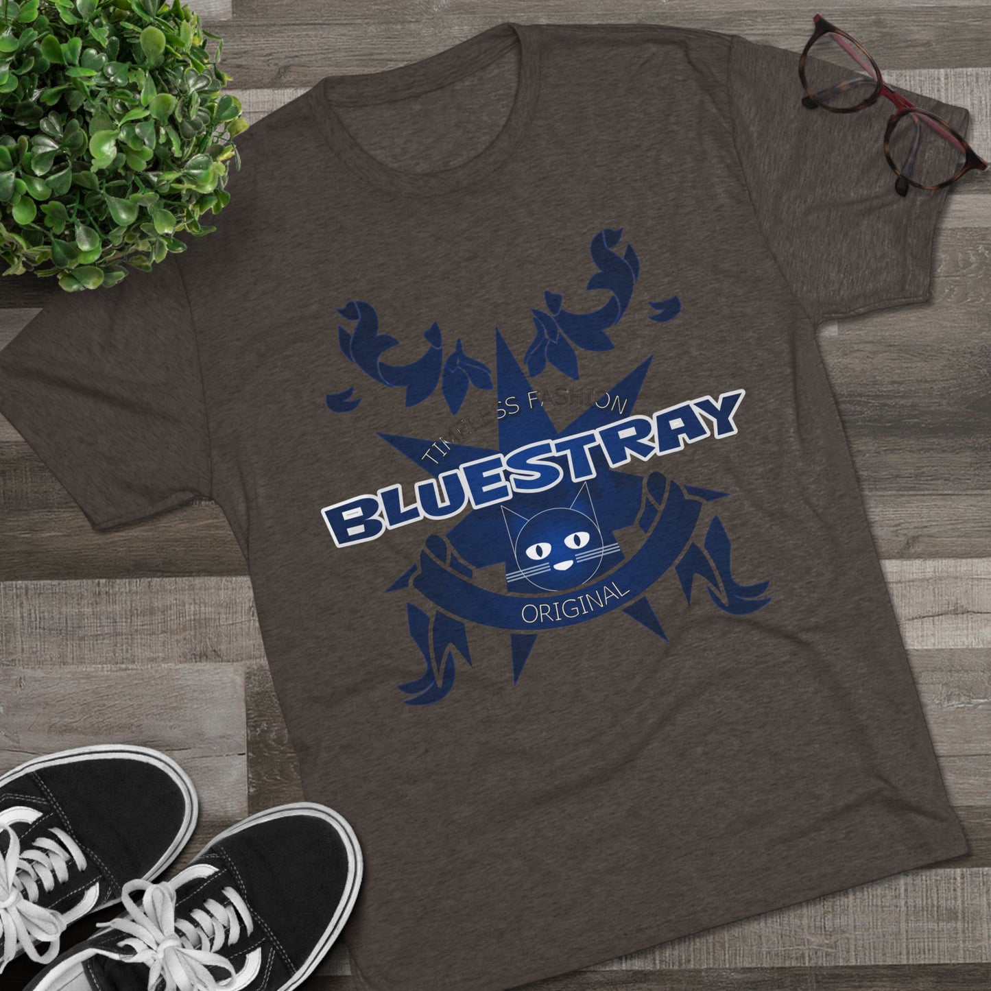 Bluestray Crab Graphic Tee — Nautical Cat Logo Short-Sleeve Shirt