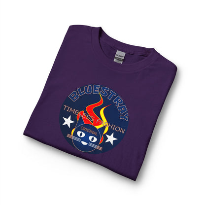 Equestrian Bluestray Time & Fashion Long Sleeve Tee — Flame Horse Logo