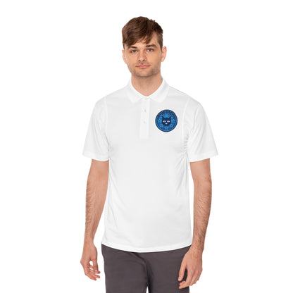 Men's Polo Shirt — Bluestray Galaxy Cat Logo Athletic Golf Shirt