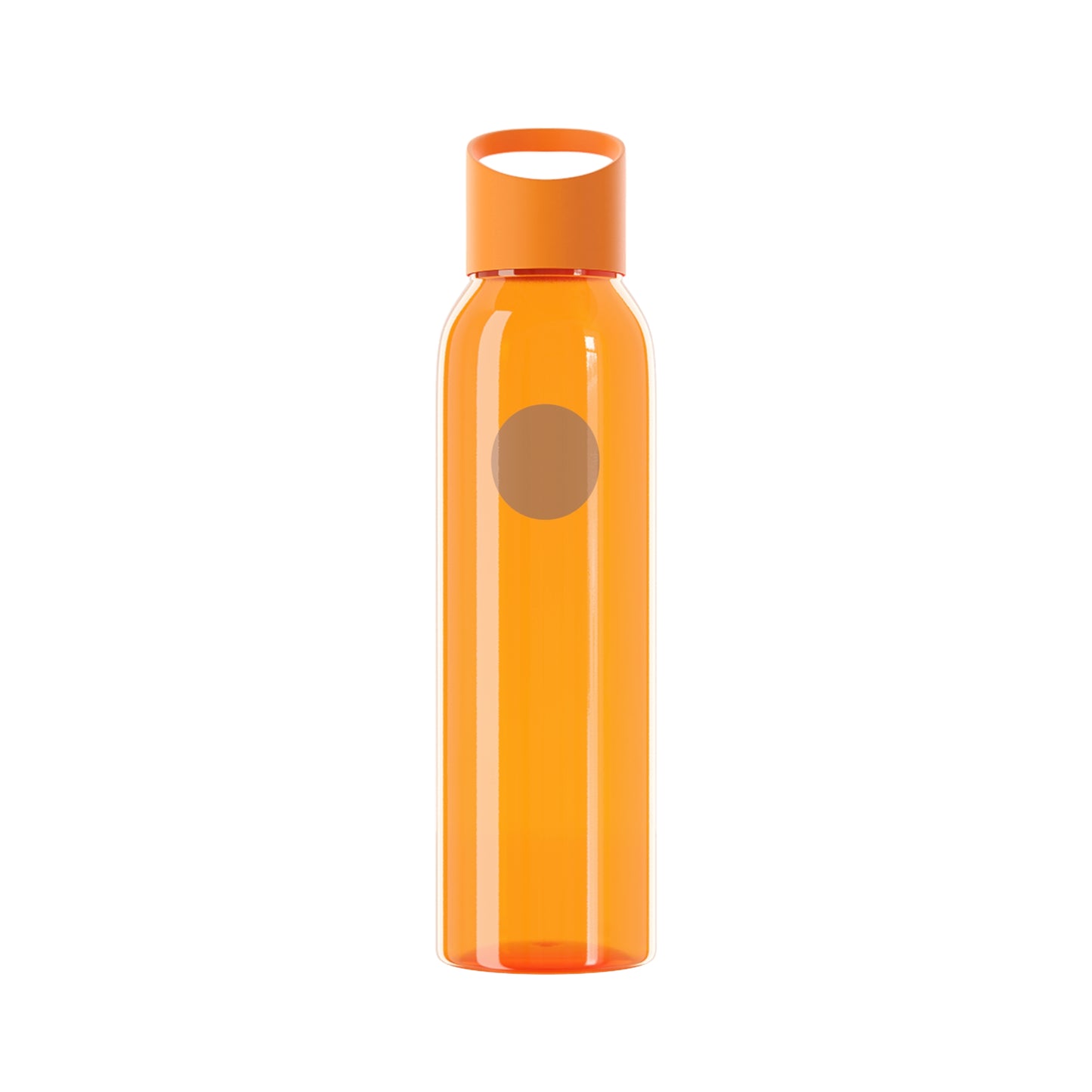 Bluestray Logo Water Bottle — Clear Reusable Bottle with Star & Flame Emblem