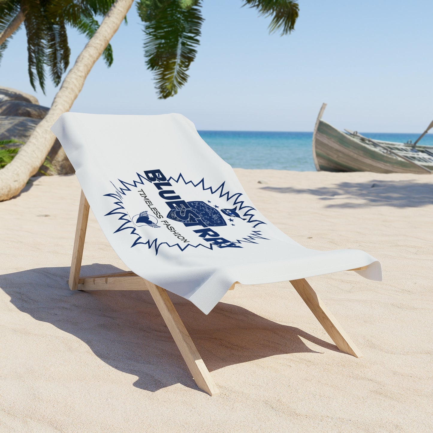 Bluestray 'Timeless Fashion' Beach Towel — Nautical Retro Logo