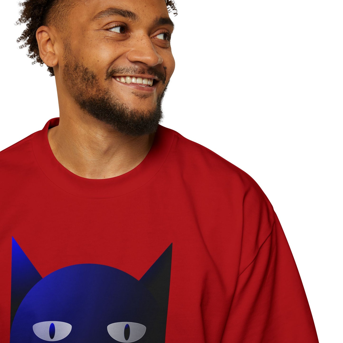 Bluestray Cat Tee — Graphic Men's Oversized T-Shirt