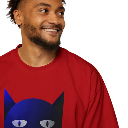 Bluestray Cat Tee — Graphic Men's Oversized T-Shirt