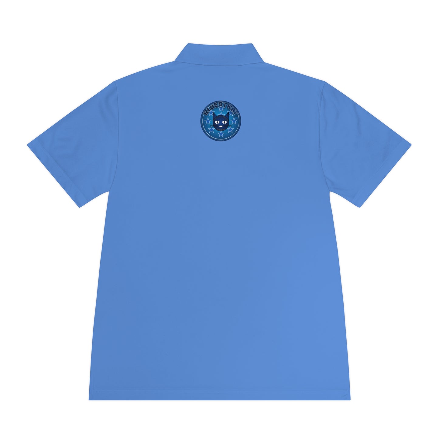 Men's Polo Shirt — Bluestray Galaxy Cat Logo Athletic Golf Shirt