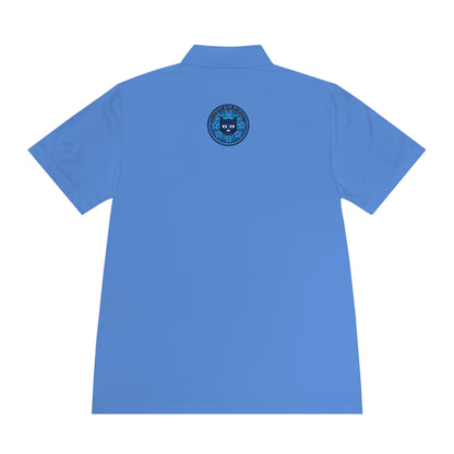 Men's Polo Shirt — Bluestray Galaxy Cat Logo Athletic Golf Shirt