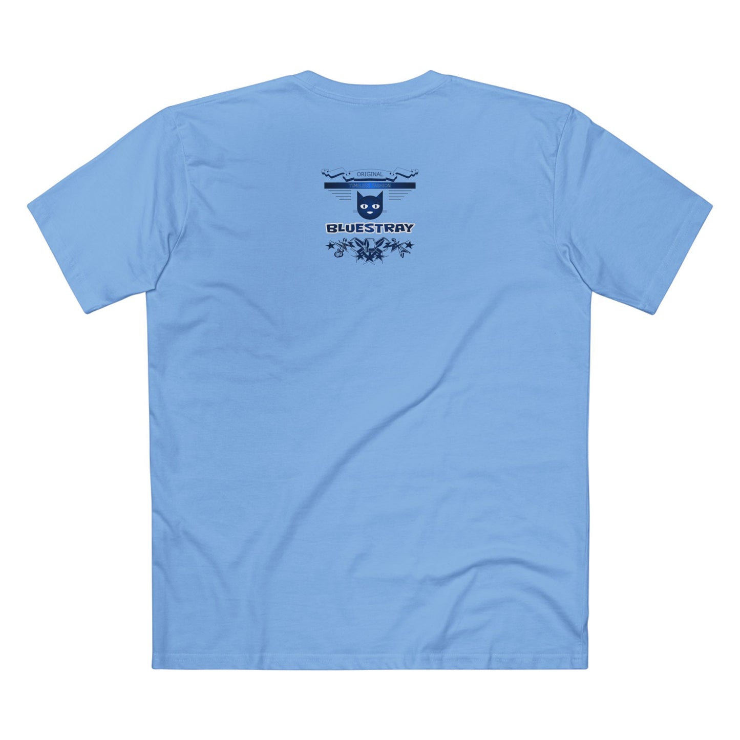 Bluestray Graphic Tee — Retro Cat Logo T-Shirt