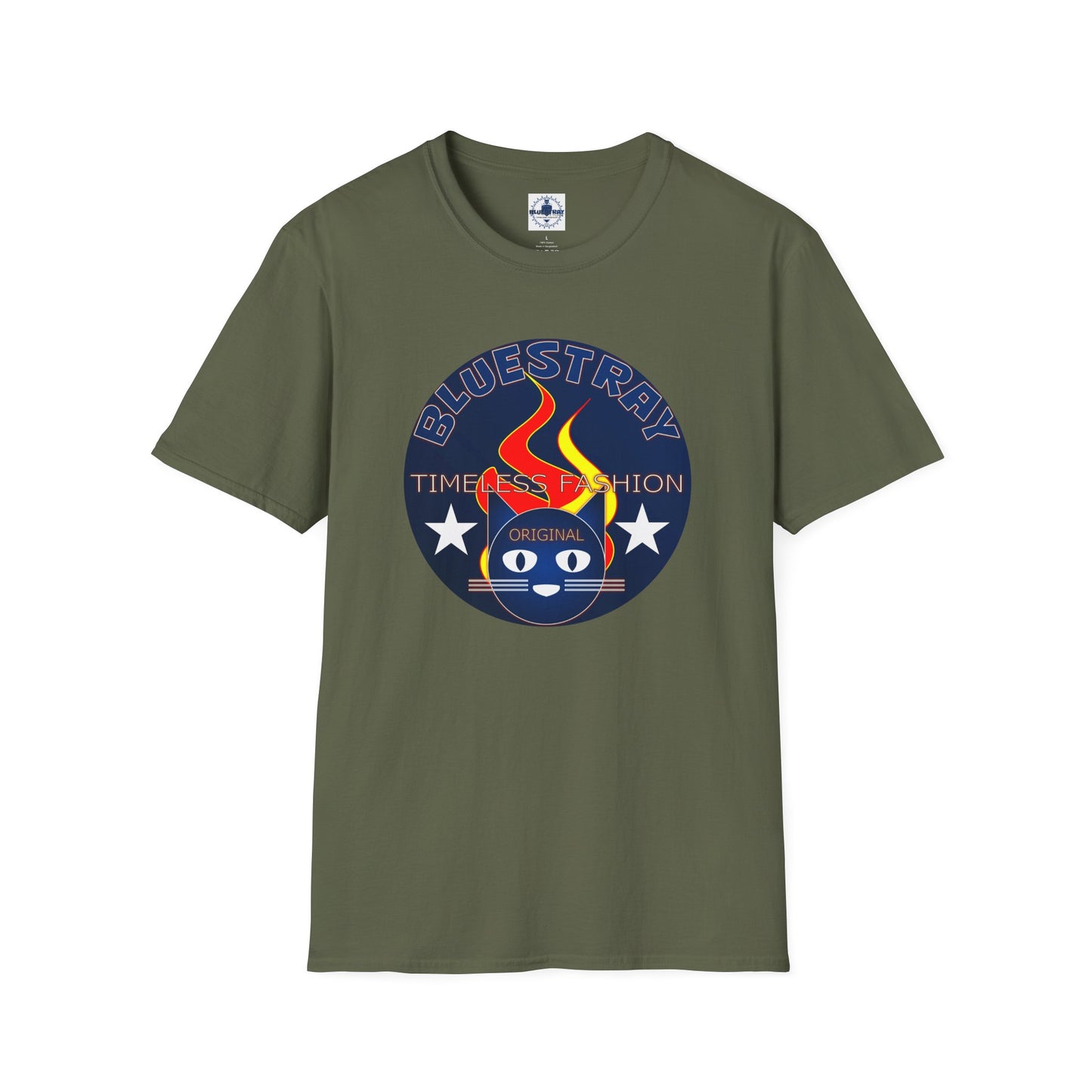 T-Shirt — Bluestary Timeless Fashion Graphic Tee (Flame Logo)