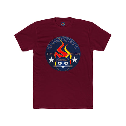 Retro Cat Flame Logo Tee — Bluestay Time & Motion Graphic T-Shirt
