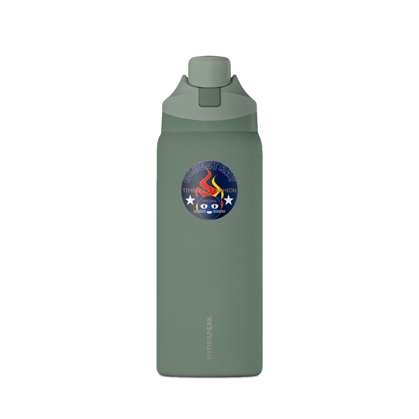 Bluestray Oasis 32oz Insulated Water Bottle — Double-Wall Vacuum Sports Flask with Logo