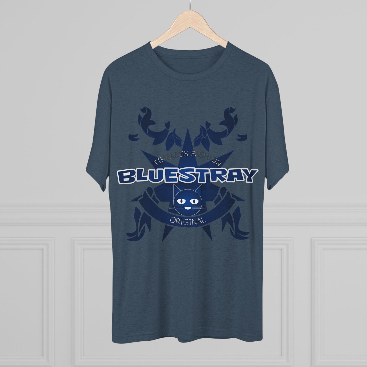 Bluestray Crab Graphic Tee — Nautical Cat Logo Short-Sleeve Shirt