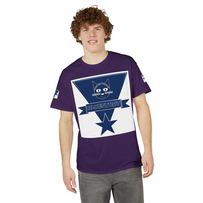 Bluestray Cat Graphic T-Shirt — Retro Star Logo Tee