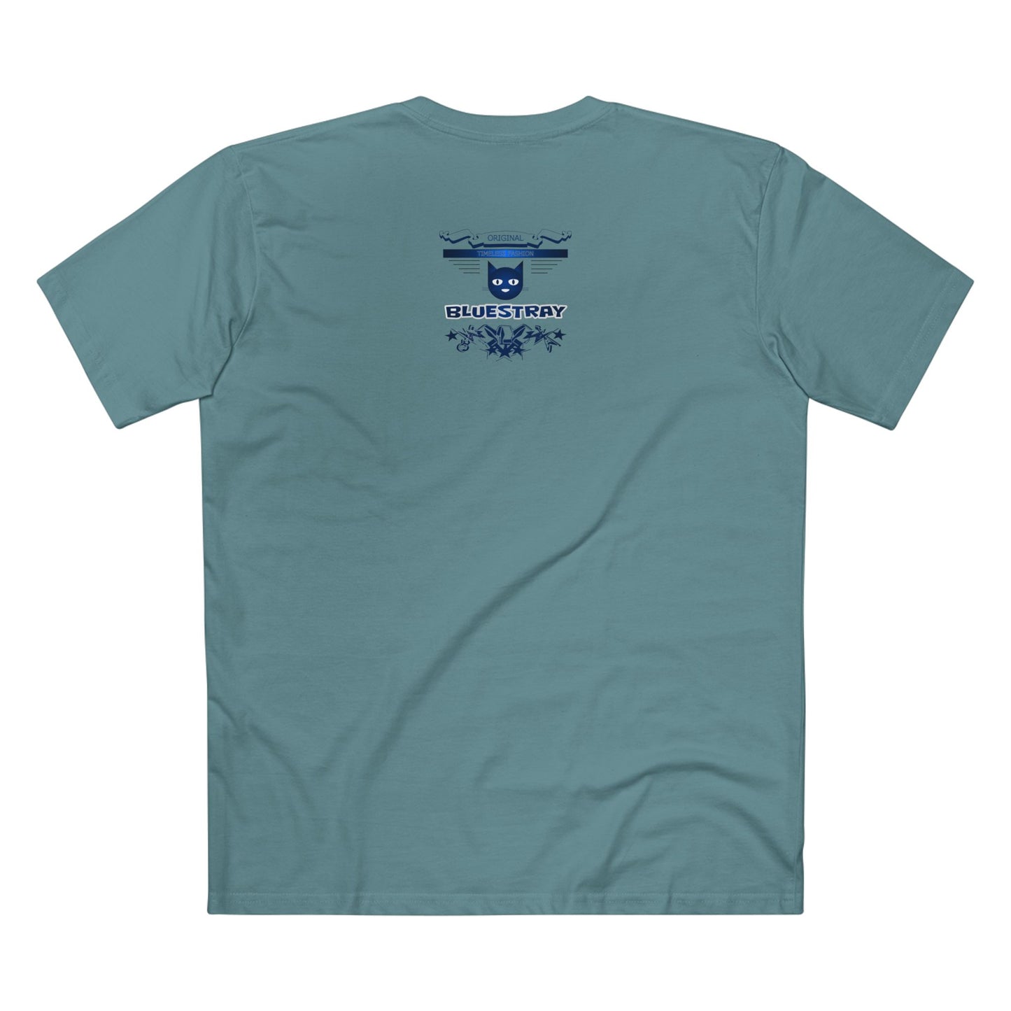 Bluestray Graphic Tee — Retro Cat Logo T-Shirt
