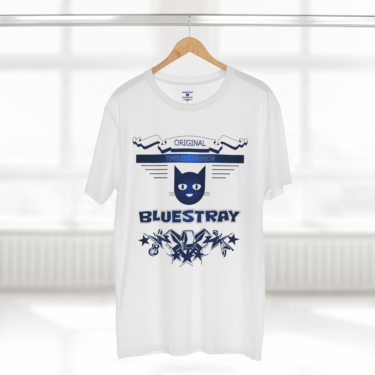 Bluestray Graphic Tee — Retro Cat Logo T-Shirt