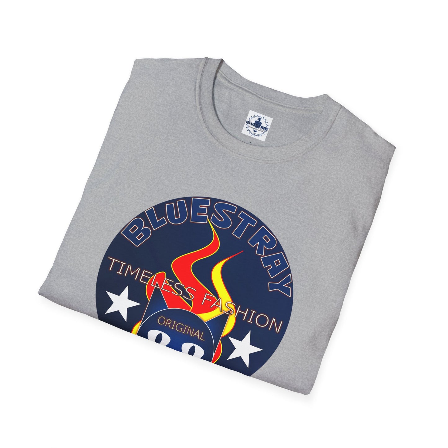 T-Shirt — Bluestary Timeless Fashion Graphic Tee (Flame Logo)