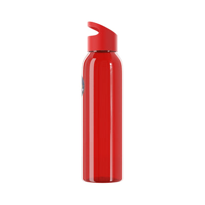 Bluestray Logo Water Bottle — Clear Reusable Bottle with Star & Flame Emblem