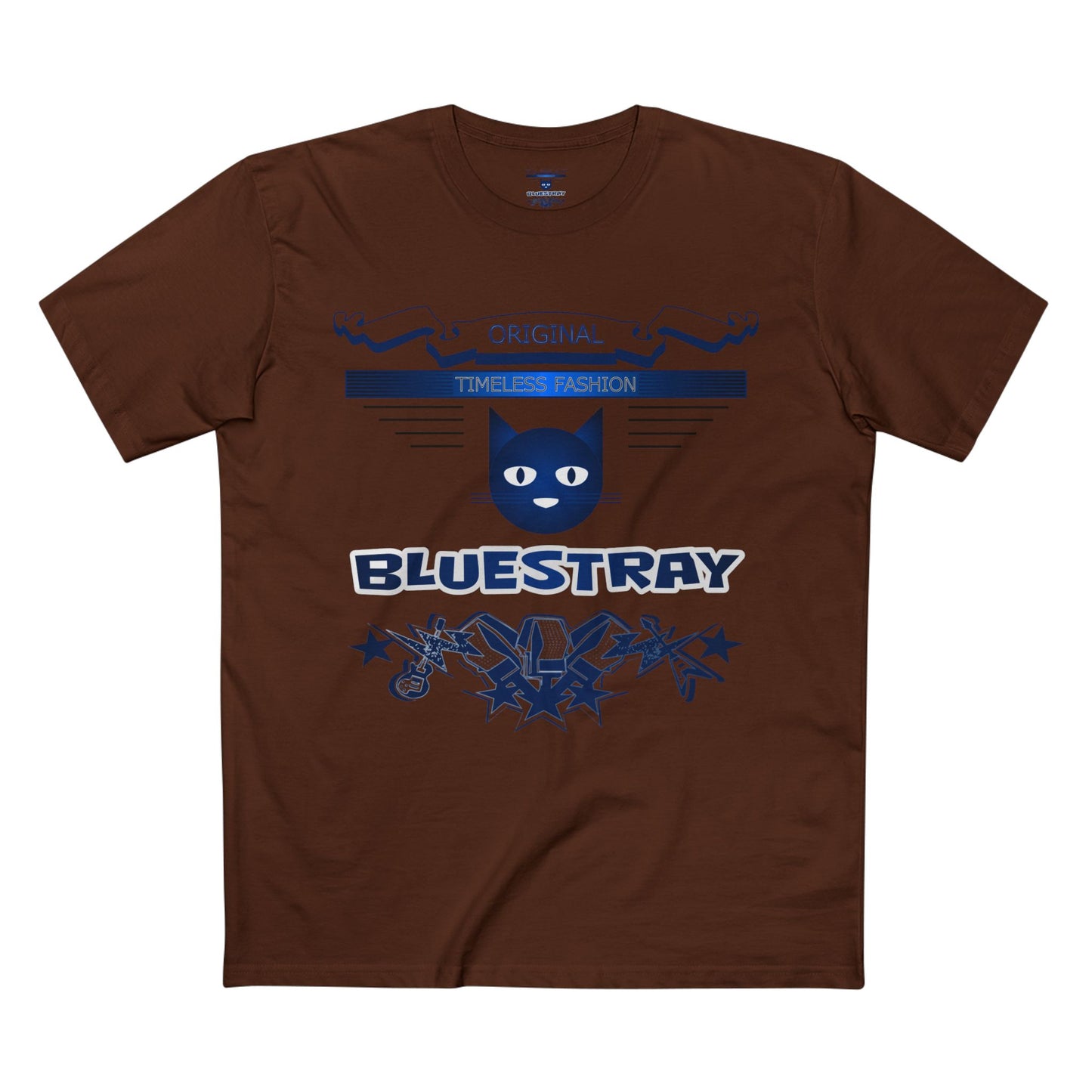 Bluestray Graphic Tee — Retro Cat Logo T-Shirt