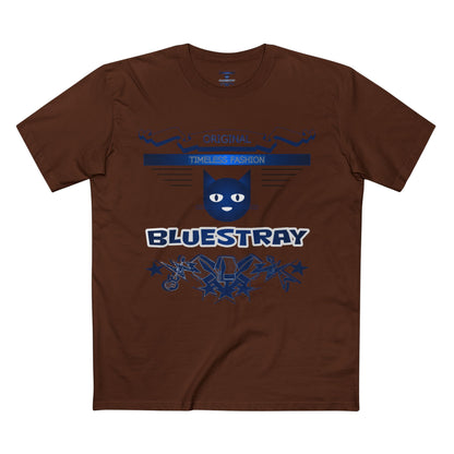 Bluestray Graphic Tee — Retro Cat Logo T-Shirt