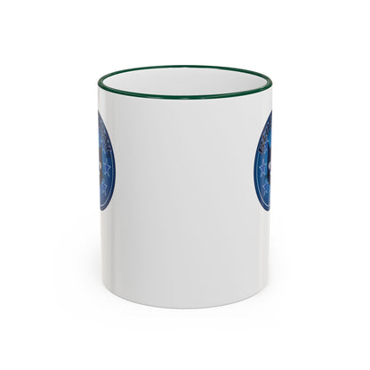Bluestray Celtic Compass Accent Rim Mug — 11oz & 15oz Rustic Nautical Coffee Cup