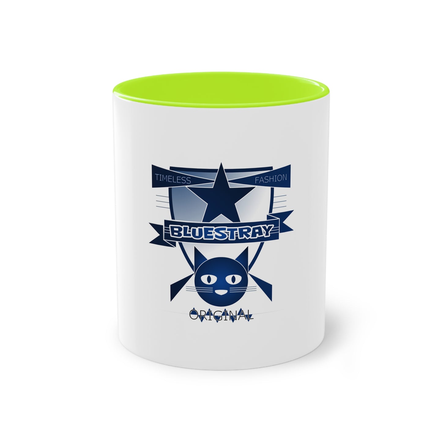 Bluestray Cat Crest Coffee Mug — Two-Tone 11oz