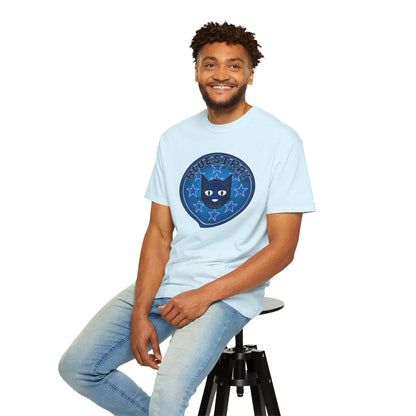 Bluestray Cat Graphic T-Shirt — Retro Star Emblem Tee