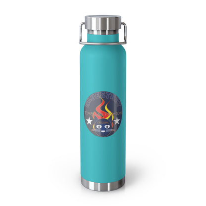 22oz Copper Bluestray Vacuum Bottle — Retro Campfire Logo Insulated Water Bottle