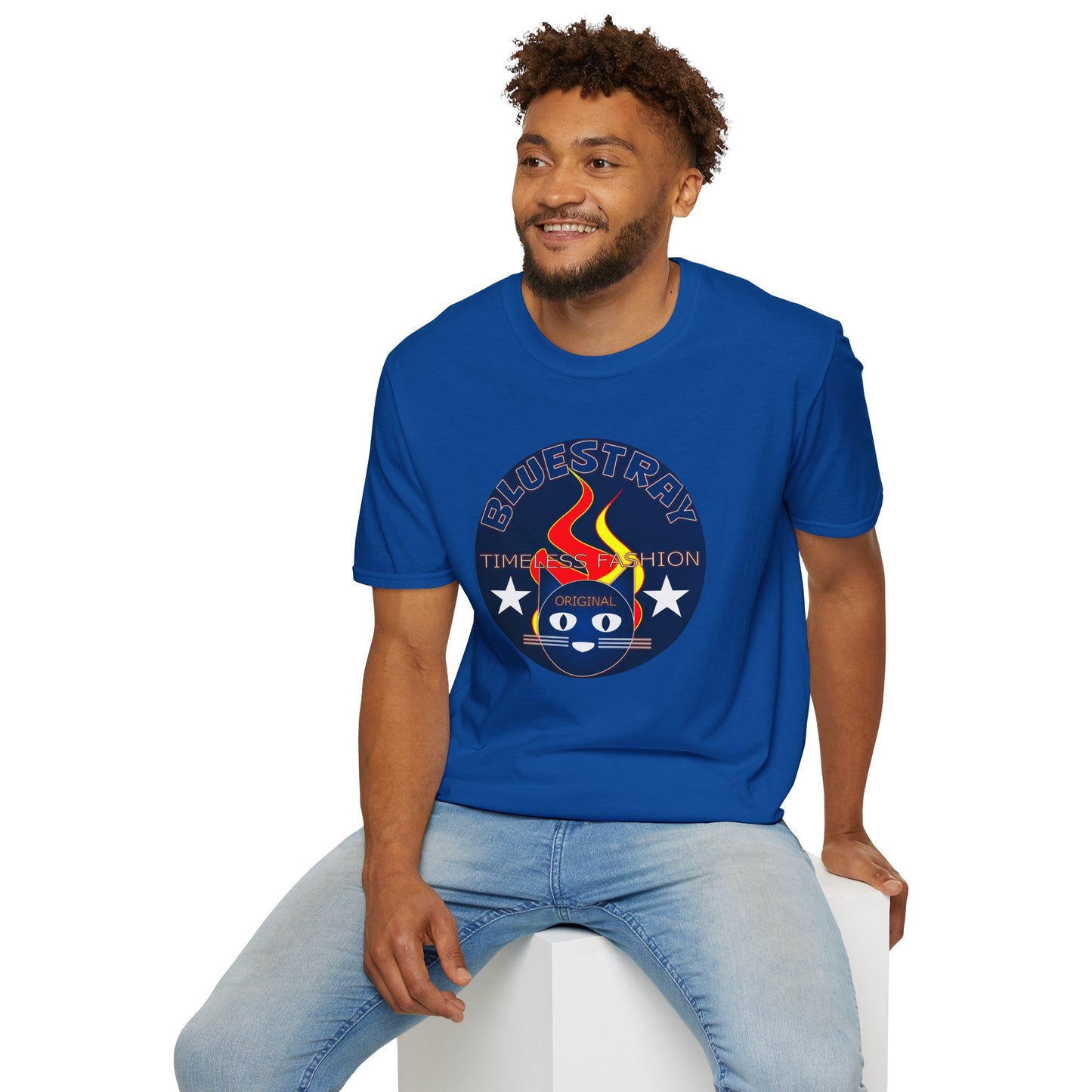 T-Shirt — Bluestary Timeless Fashion Graphic Tee (Flame Logo)