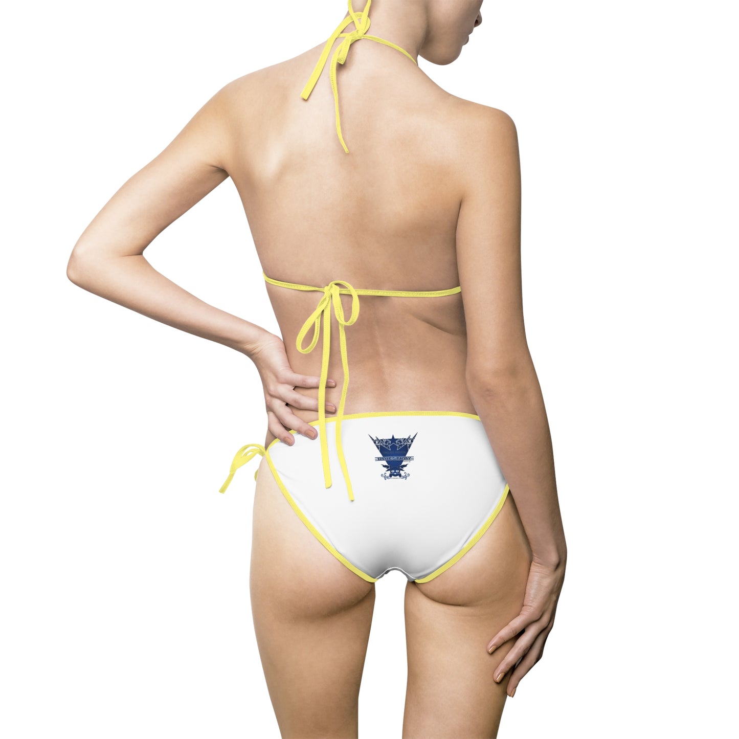 Navy Crown Bluestray Triangle Bikini — Women's Tie-Side Swimsuit