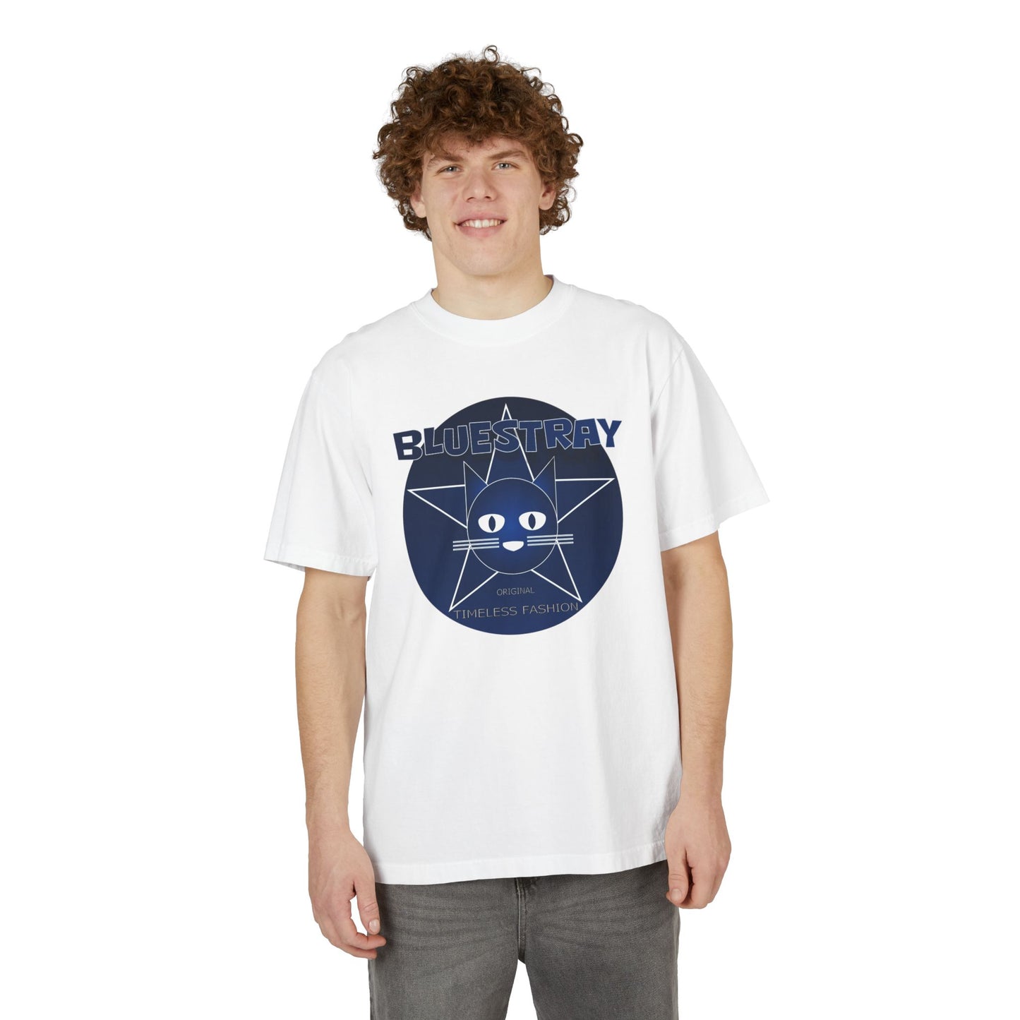 Bluestray Star Cat T-Shirt — Retro Graphic Tee