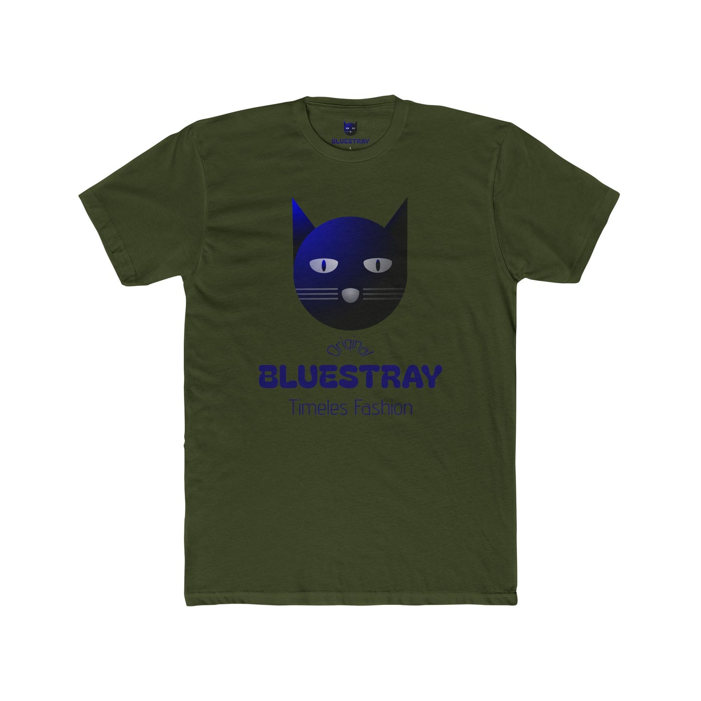 Bluestray Cat Graphic Tee — Timeless Fashion Cotton T‑Shirt