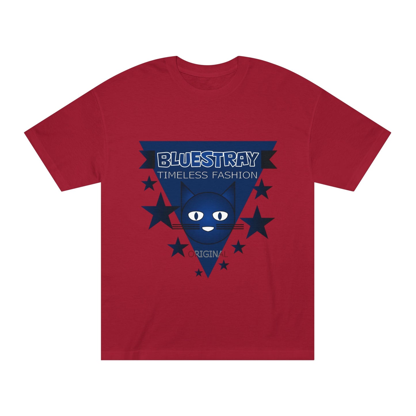 Bluestray Timeless Fashion Tee — Vintage Cat Triangle Logo T‑Shirt