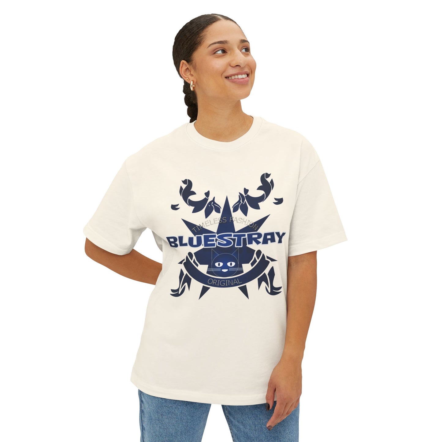Bluestray Crab Graphic Tee — Oversized Boxy T‑Shirt