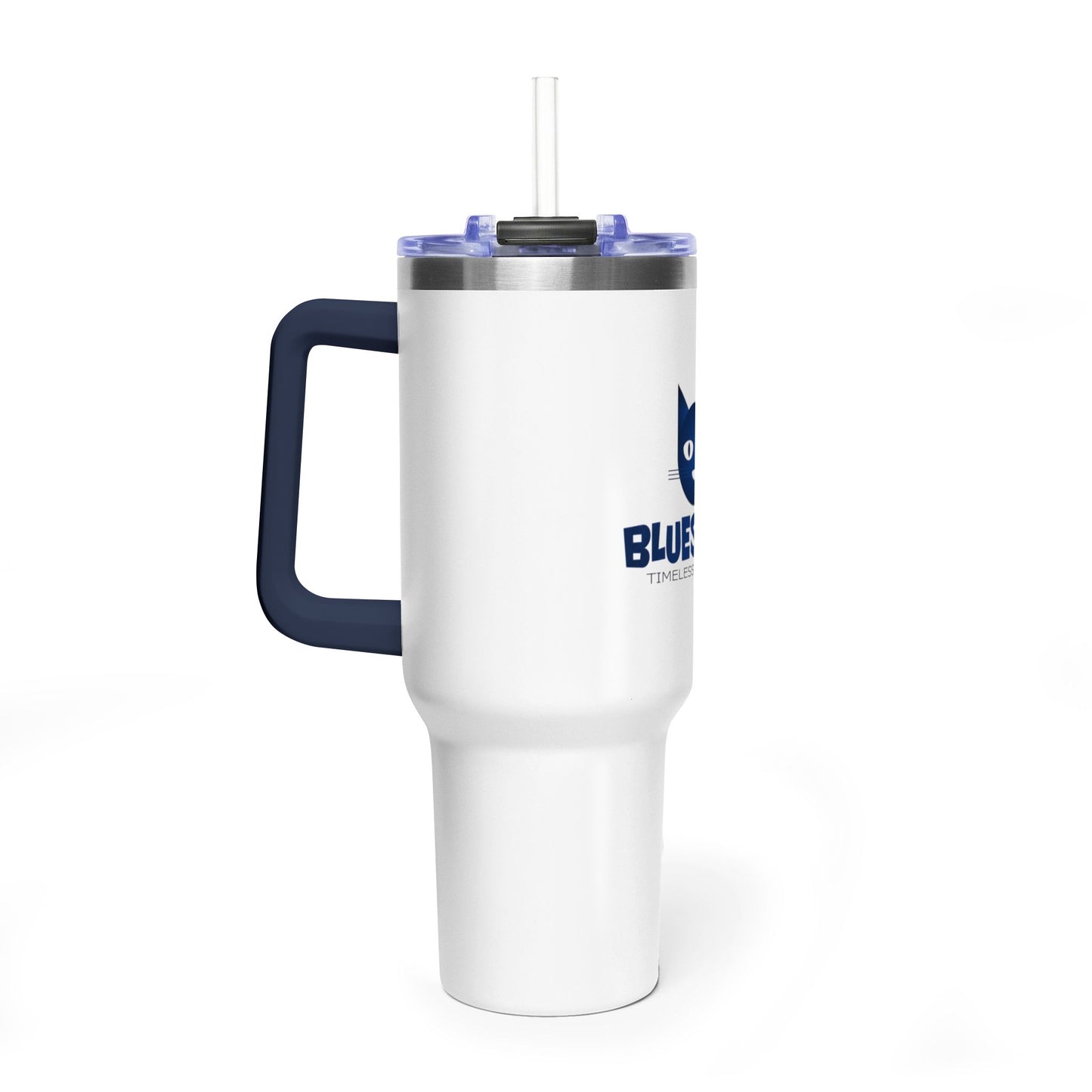 40oz Vacuum Tumbler — Bluestray Cat Logo Insulated Travel Mug