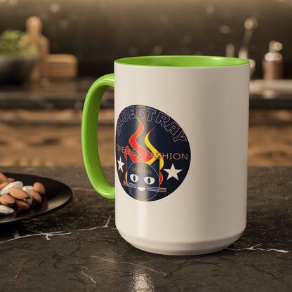 Bluestray Cat Logo Mug — Colorful 11oz/15oz Ceramic Coffee Cup