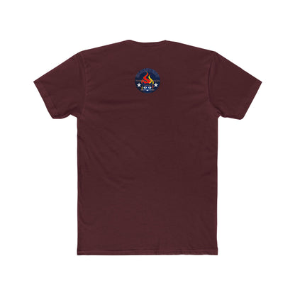 Retro Cat Flame Logo Tee — Bluestay Time & Motion Graphic T-Shirt