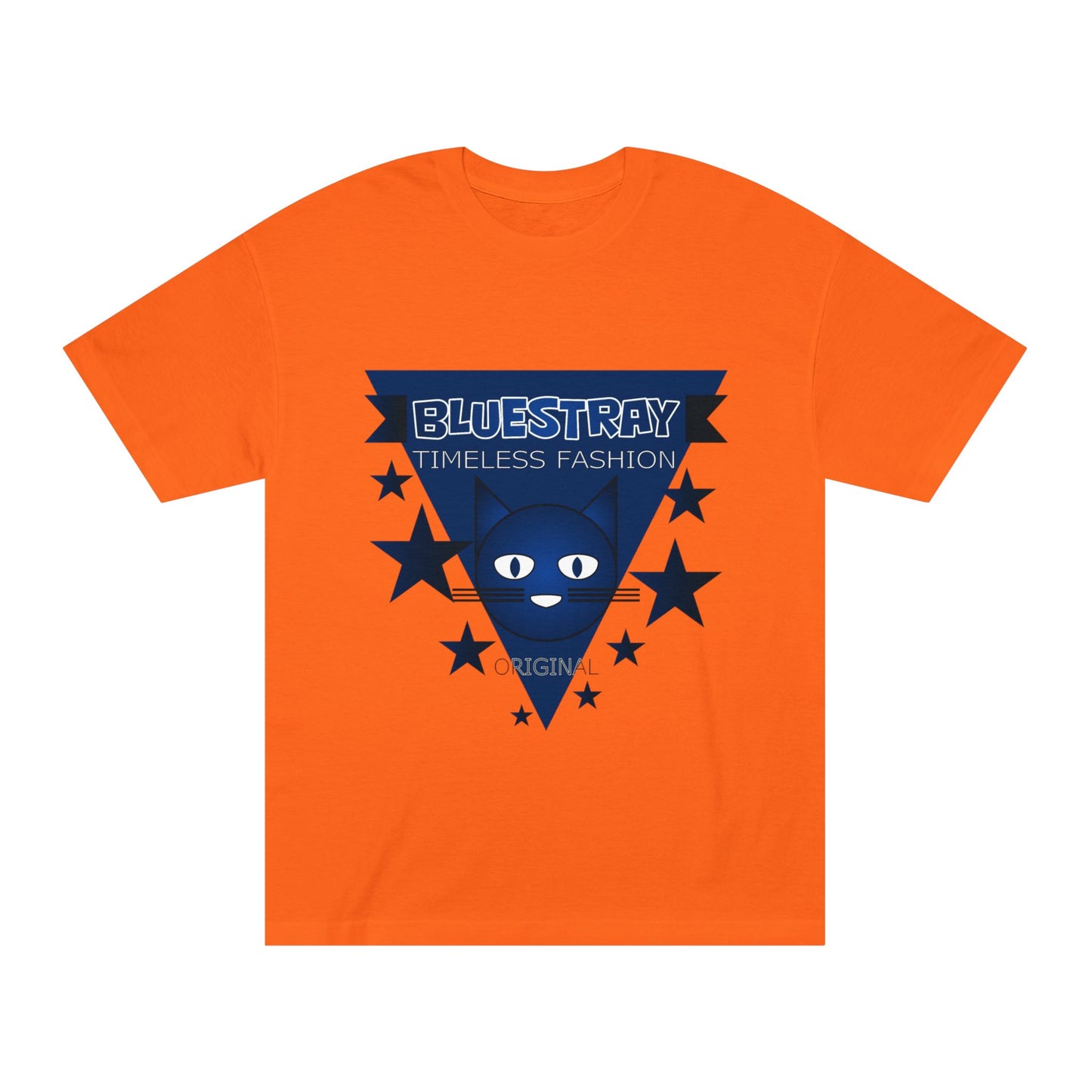 Bluestray Timeless Fashion Tee — Vintage Cat Triangle Logo T‑Shirt