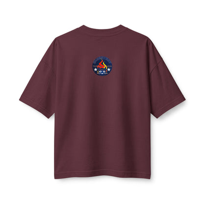 Bluestray Flame Mascot T-Shirt — Retro Campfire Logo Tee